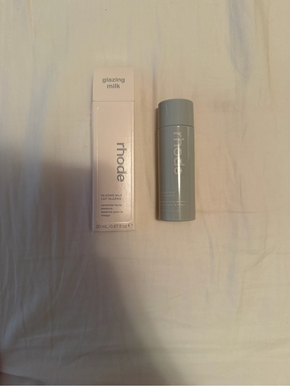 RHODE Glazing Milk Facial Essence - Light Gray Bottle